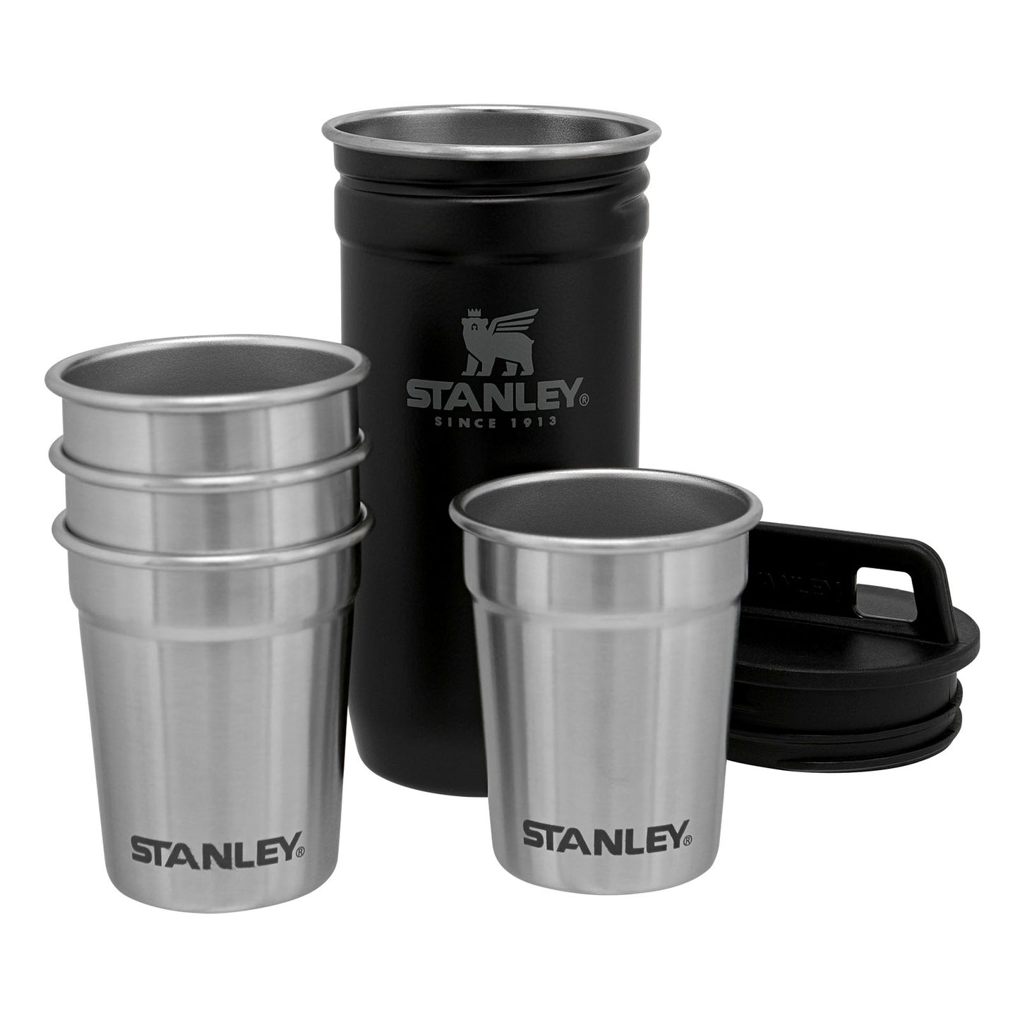 Stanley Adventure Nesting Shot Glass Set, Matte Black Pebble