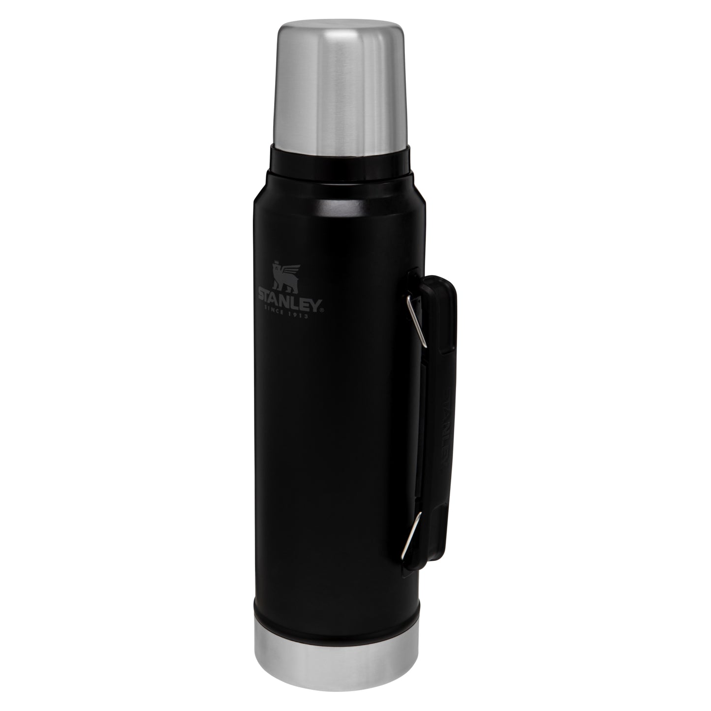 Classic Legendary Bottle, 1 lt, Matte Black Pebble