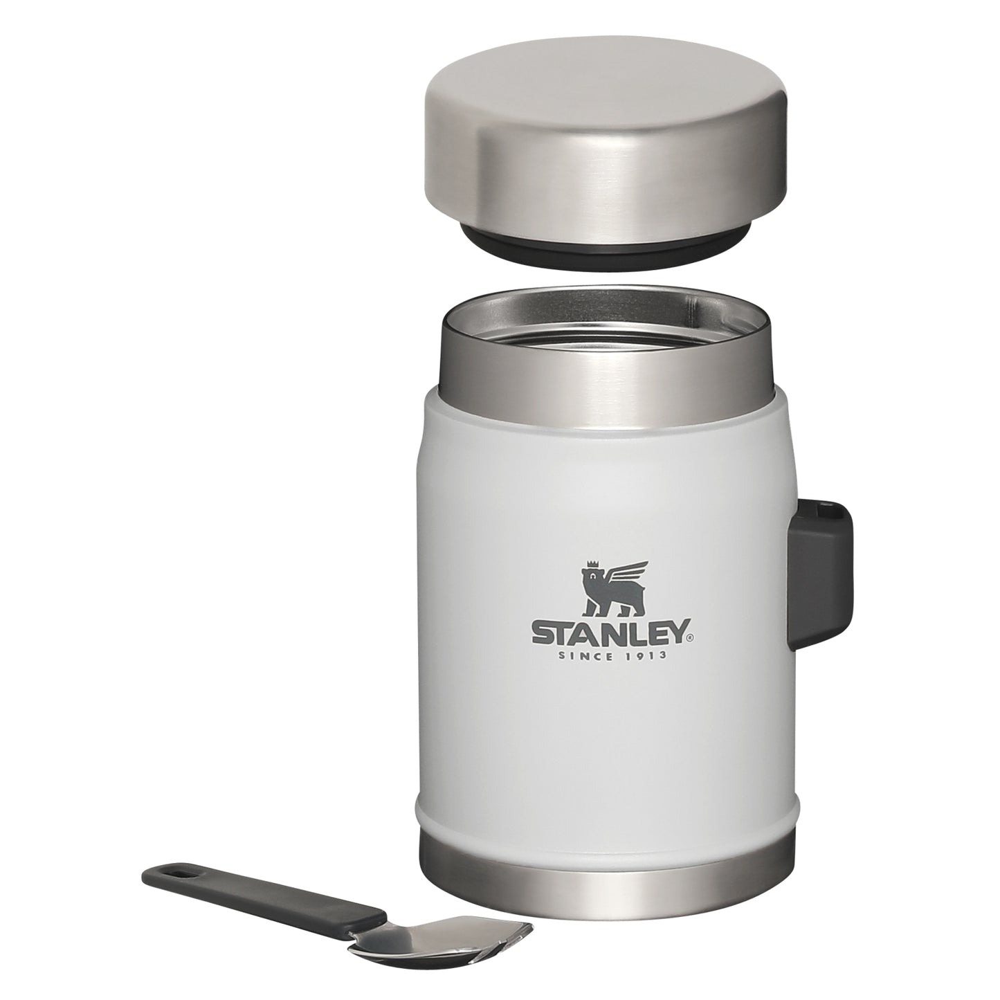 Classic Legendary Food Jar + Spork, 0.4 lt, Ash