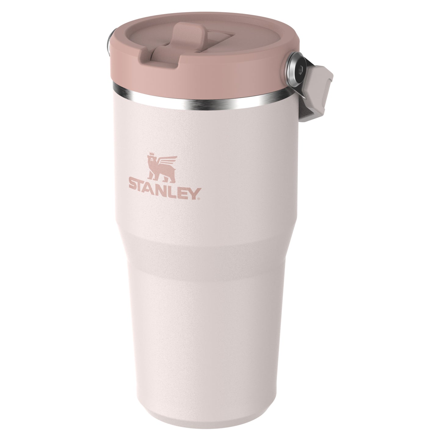 IceFlow Flip Straw Tumbler, 591 ml, Rose Quartz