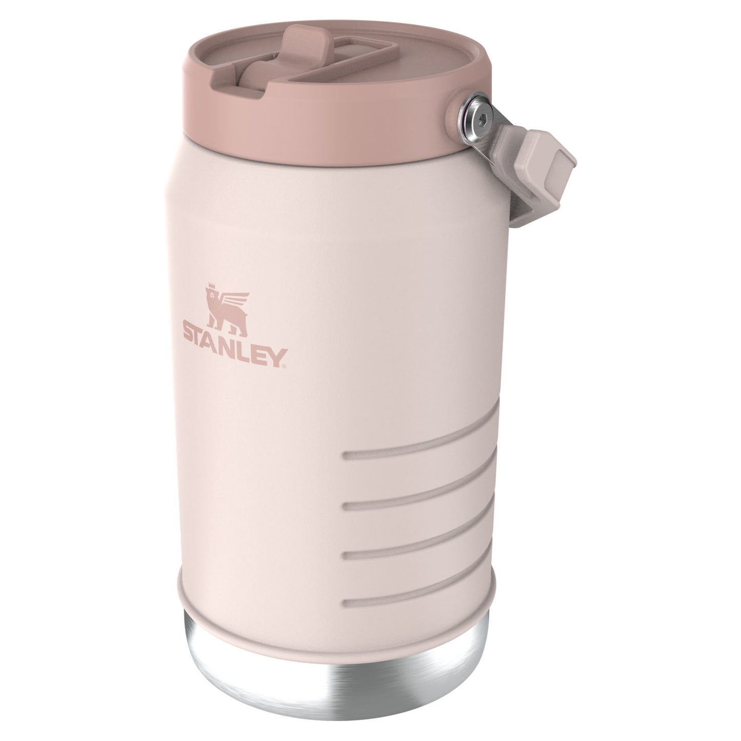 The IceFlow Flip Straw 2.0 Jug, 1.9 lt, Rose Quartz