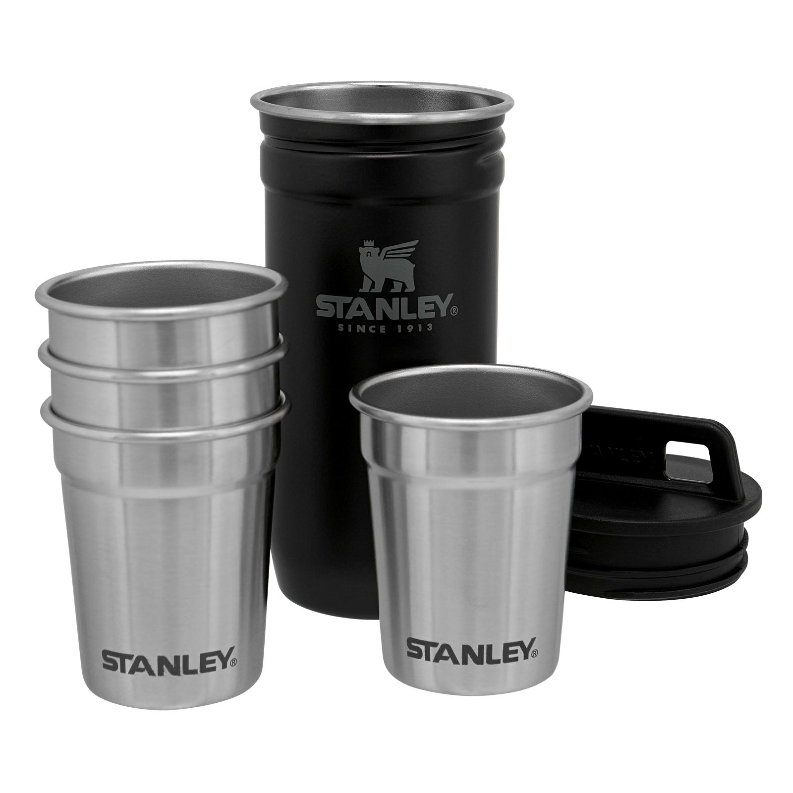 Stanley Adventure Nesting Shot Glass Set, Matte Black Pebble