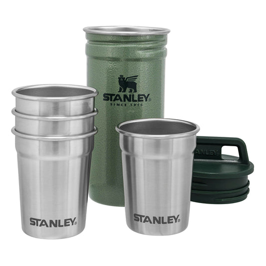 Stanley Adventure Nesting Shot Glass Set, Hammertone Green