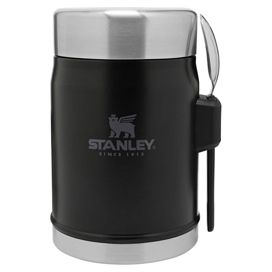 Stanley Classic Legendary Food Jar + Spork, 0.4 lt, Matte Black Pebble