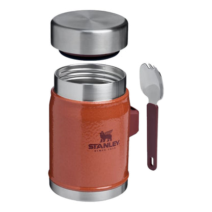 Classic Legendary Food Jar + Spork, 0.4 lt, Hammertone Clay