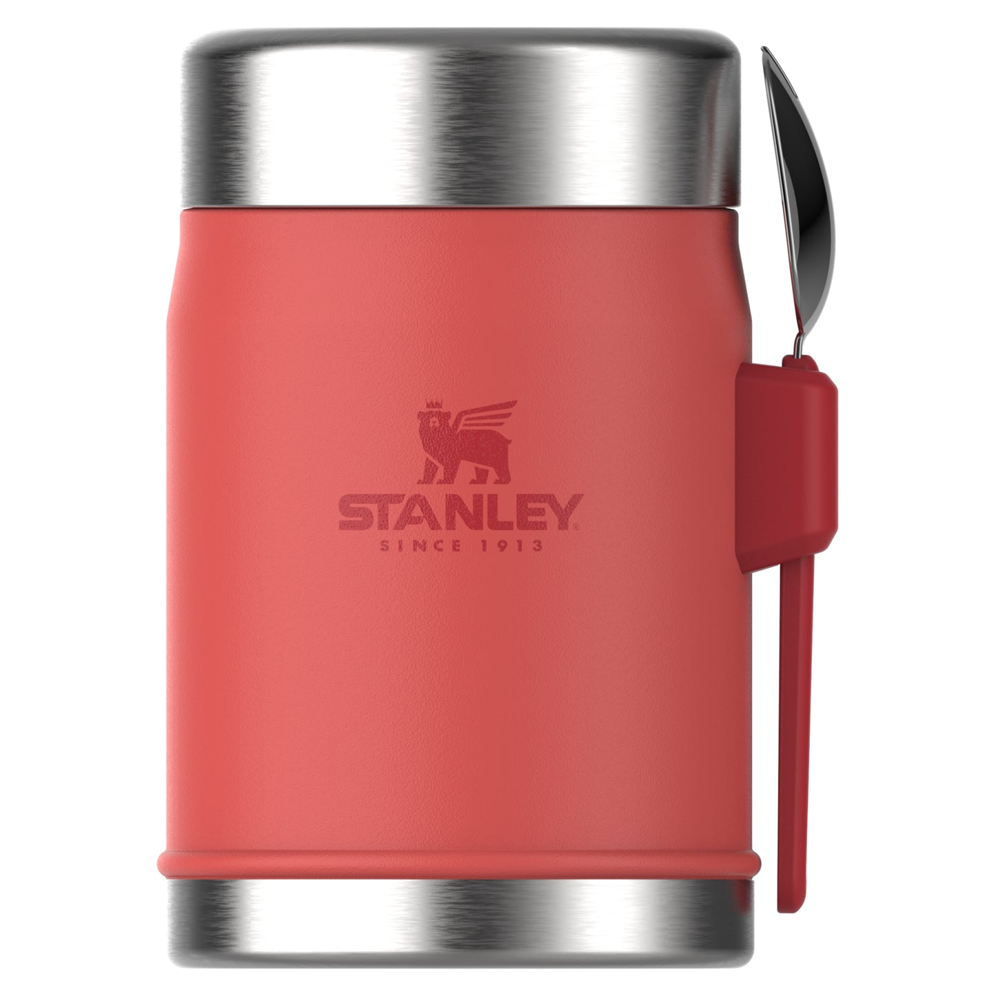 Stanley Classic Legendary Food Jar + Spork, 0.4 lt, Hot Coral