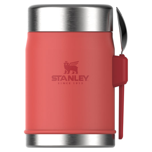 Stanley Classic Legendary Food Jar + Spork, 0.4 lt, Hot Coral