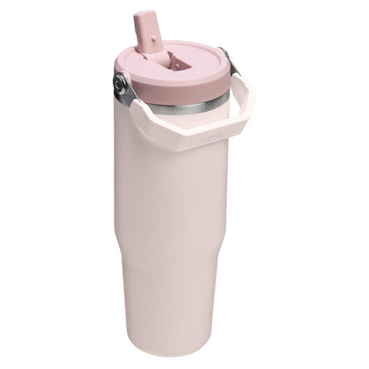 IceFlow Flip Straw Tumbler, 890 ml, Rose Quartz