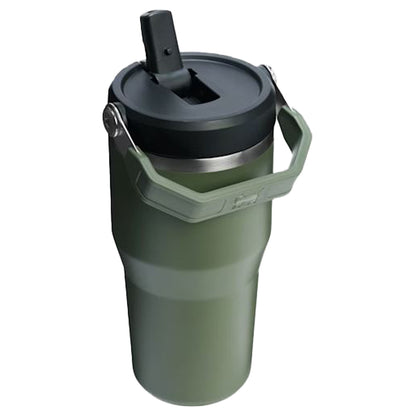 IceFlow Flip Straw Tumbler, 591 ml, Dried Pine