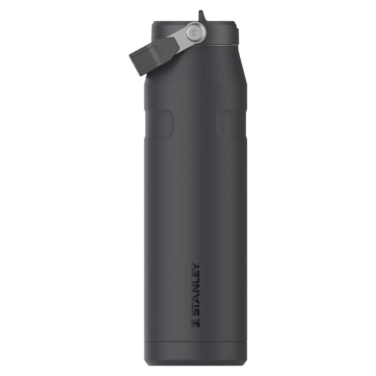 The IceFlow Bottle Flip Straw 2.0, 1.06 lt, Black 2.0