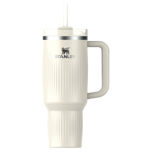 Stanley Quencher H2.O Fluted Tumbler, 1.180 ml, Cream Gloss