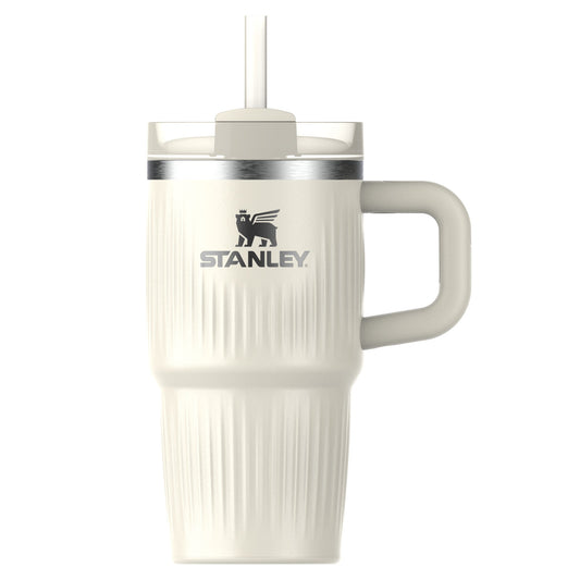 Stanley Quencher H2.O Fluted Tumbler, 591 ml, Cream Gloss