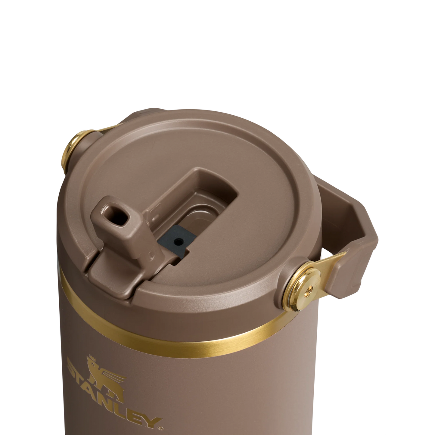 IceFlow Flip Straw Tumbler, 890 ml, Espresso Gold